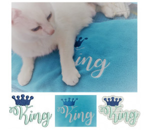 Stickdatei - King mit Krone in 2 Varianten